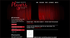 Desktop Screenshot of baycityplayers.com