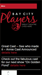 Mobile Screenshot of baycityplayers.com
